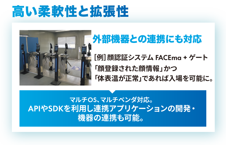 高い柔軟性と拡張性